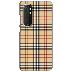 Чехол с Брендами одежды на Сяоми Нот 10 Лайт (Burberry стиль)
