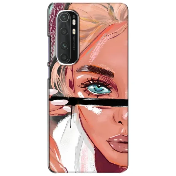 Чехол с рисунком «Девушка и ресницы» для Xiaomi Mi Note 10 Lite