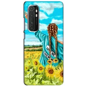 Чехол Стильные девушки на Xiaomi Mi Note 10 Lite (Девушка на поле)