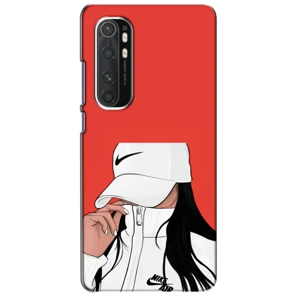 Чехол с рисунком «Девушка Nike» для Xiaomi Mi Note 10 Lite