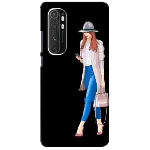 Чехол с картинкой Модные Девчонки Xiaomi Mi Note 10 Lite (Девушка со смартфоном)