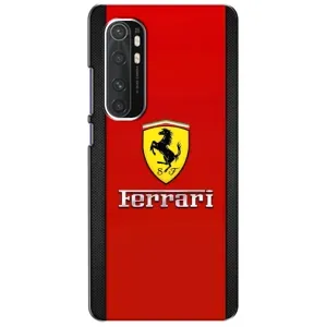 Силиконовый бампер с картинкой машины на Xiaomi Mi Note 10 Lite (Ferrari Logo)