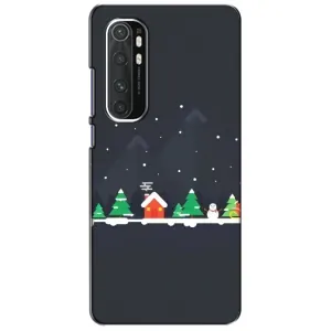 Силіконовий бампер на різдво для Xiaomi Mi Note 10 Lite (Місто зимове)