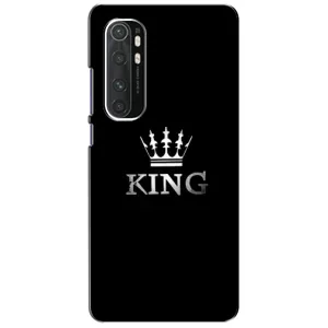 Чехол (Корона на чёрном фоне) для Сяоми Нот 10 Лайт (KING)