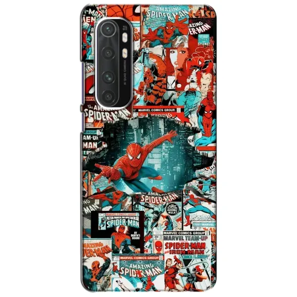 Чехол с рисунком «Комиксы Человек Паук» для Xiaomi Mi Note 10 Lite Чехол с рисунком «Комиксы Человек Паук» для Xiaomi Mi Note 10 Lite