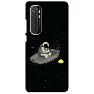 Силіконовый Чохол з принтом "Космонавти" на Xiaomi Mi Note 10 Lite (Космонавт на рибалці)