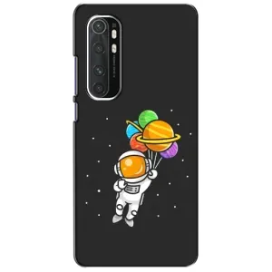 Силиконовый Чехол с принтом "Космонавты" на Xiaomi Mi Note 10 Lite (Космонавт с шариками)