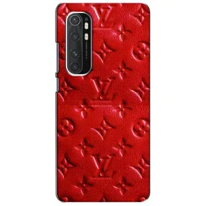 Текстурний Чохол Louis Vuitton для Сяомі Нот 10 Лайт (Червоний ЛВ)