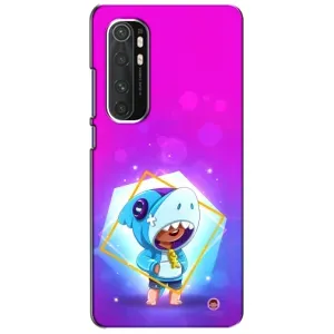 Чехол Бравл Старс для Xiaomi Mi Note 10 Lite (Леон в костюме Акулы)