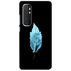 Чехол с картинками на черном фоне для Xiaomi Mi Note 10 Lite (Листочек)