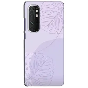 Чохол квітковий дизайн для Xiaomi Mi Note 10 Lite (Монстера фіолетова)