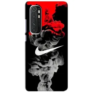Силиконовый Чехол на Xiaomi Mi Note 10 Lite с картинкой Nike (Nike дым)