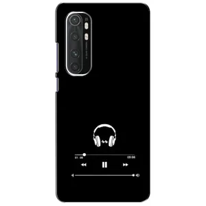 Чехол с картинками на черном фоне для Xiaomi Mi Note 10 Lite (Плеер)