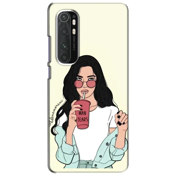 Чехол с рисунком «С напитком» для Xiaomi Mi Note 10 Lite
