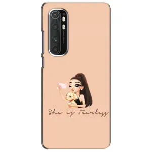 Силиконовый Чехол на Xiaomi Mi Note 10 Lite с картинкой Стильных Девушек (С собакой)