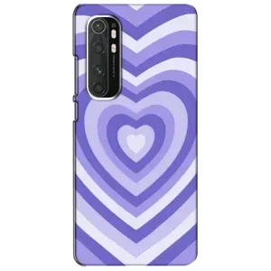 Чехлы с тематикой "Маленькие Сердечки" на Xiaomi Mi Note 10 Lite (Сердце фиолет)