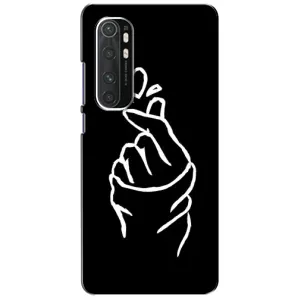 Чехлы (Знак сердечка) на Xiaomi Mi Note 10 Lite (Сердце на черном)