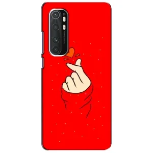 Чехлы (Знак сердечка) на Xiaomi Mi Note 10 Lite (Сердце на красном)