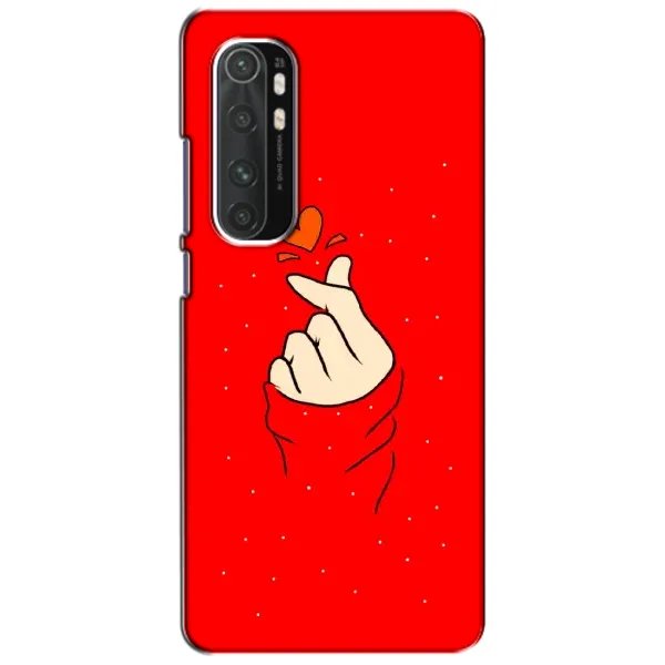 Чехол с рисунком «Сердце на красном» для Xiaomi Mi Note 10 Lite