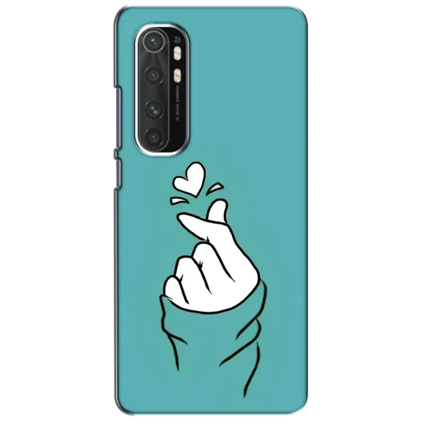 Чехол с рисунком «Сердечко на бирюзовом» для Xiaomi Mi Note 10 Lite