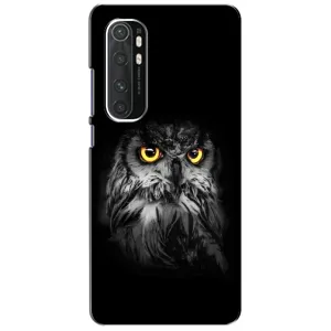 Чехлы с принтом СОВЫ для Xiaomi Mi Note 10 Lite (Сова на чёрном)