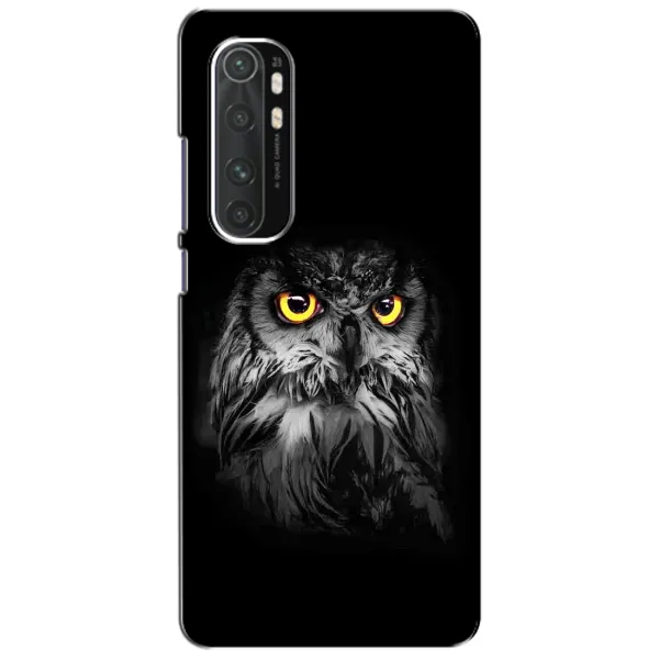 Чехол с рисунком «Сова на чёрном» для Xiaomi Mi Note 10 Lite Чехол с рисунком «Сова на чёрном» для Xiaomi Mi Note 10 Lite