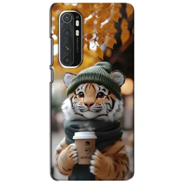 Чехол с рисунком «Тигр с кофе» для Xiaomi Mi Note 10 Lite Чехол с рисунком «Тигр с кофе» для Xiaomi Mi Note 10 Lite