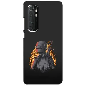 Чохол з картинкою "Герой Pubg" на Xiaomi Mi Note 10 Lite (В полум'ї)