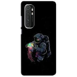 Силиконовый Чехол с принтом "Космонавты" на Xiaomi Mi Note 10 Lite (В руках земля)