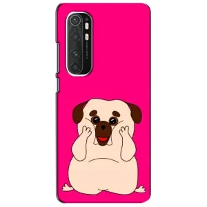 Чехол (ТПУ) Милые собачки для Xiaomi Mi Note 10 Lite (Веселый Мопсик)