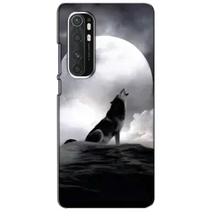 Чехол с Волком на Xiaomi Mi Note 10 Lite (Волк и луна)