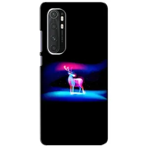 Силиконовый бампер с картинкой животных для Xiaomi Mi Note 10 Lite (Яркий олень)
