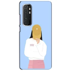 Силиконовый Чехол на Xiaomi Mi Note 10 Lite с картинкой Стильных Девушек (Желтая кепка)