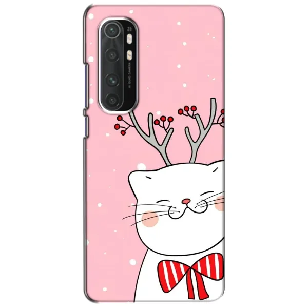 Чехол с рисунком «Зимний кот» для Xiaomi Mi Note 10 Lite Чехол с рисунком «Зимний кот» для Xiaomi Mi Note 10 Lite
