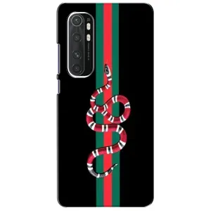Чехлы Бренд GUCCI для Xiaomi Mi Note 10 Lite (Змей Гуччи)