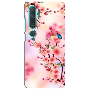 Чохол з картинкою Сакури на Xiaomi Mi Note 10 (Метелики на сакурі)