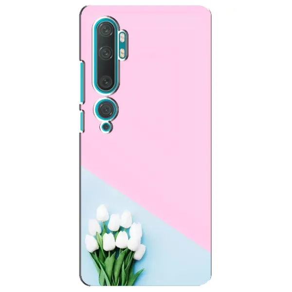 Чехол с рисунком «Белые тюльпаны» для Xiaomi Mi Note 10 Чехол с рисунком «Белые тюльпаны» для Xiaomi Mi Note 10