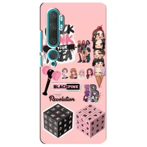 Чехлы с картинкой для Xiaomi Mi Note 10 (BLACK PINK коллаж)