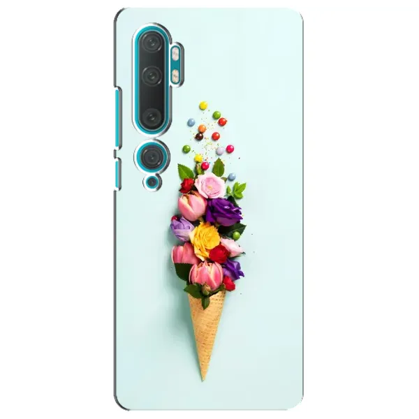 Чехол с рисунком «Цветок-мороженное» для Xiaomi Mi Note 10 Чехол с рисунком «Цветок-мороженное» для Xiaomi Mi Note 10