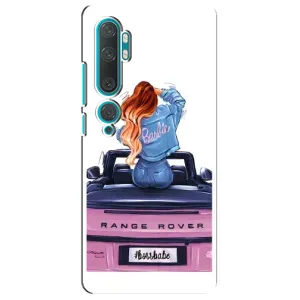 Силиконовый Чехол на Xiaomi Mi Note 10 с картинкой Стильных Девушек (Девушка на машине)