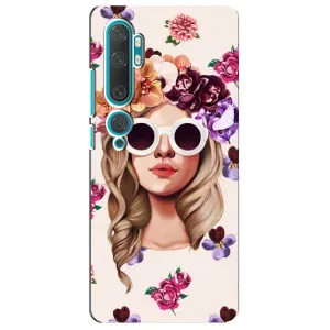 Чехол с картинкой Модные Девчонки Xiaomi Mi Note 10 (Девушка в очках)