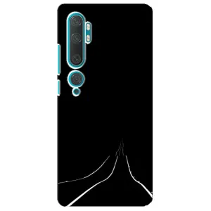 Чохол з картинками на чорному фоні для Xiaomi Mi Note 10 (Дорога)