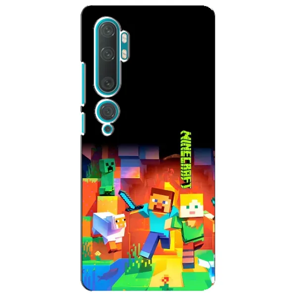 Чехол с рисунком «Герой Майнкрафт» для Xiaomi Mi Note 10 Чехол с рисунком «Герой Майнкрафт» для Xiaomi Mi Note 10