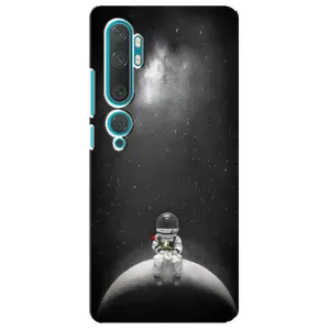 Силиконовый Чехол с принтом "Космонавты" на Xiaomi Mi Note 10 (Космонавт романтик)