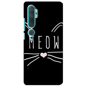 Бампер с изображением Котиков для Сяоми Нот 10 (КОТИК MEOW)