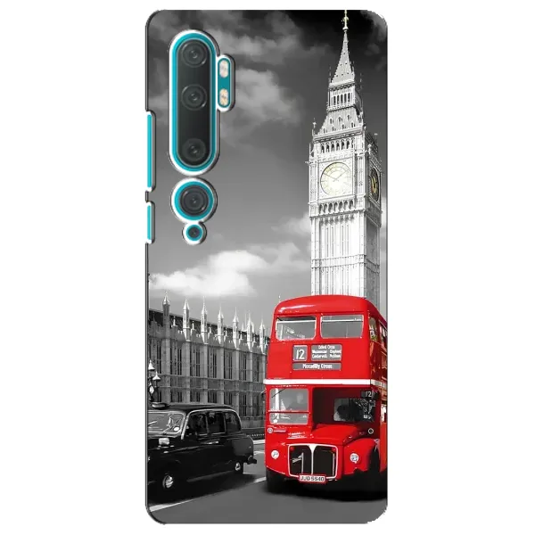 Чехол с рисунком «Красный автобус» для Xiaomi Mi Note 10 Чехол с рисунком «Красный автобус» для Xiaomi Mi Note 10