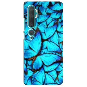 Силиконовый бампер с картинкой животных для Xiaomi Mi Note 10 (Крылья бабочек)