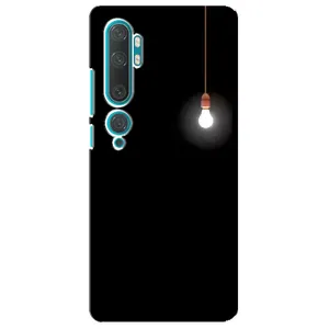 Чохол з картинками на чорному фоні для Xiaomi Mi Note 10 (Лампочка)