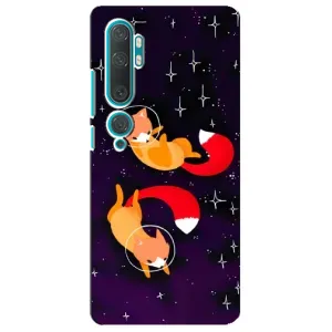 Чехол с Лисичкой для Xiaomi Mi Note 10 (Лисы)