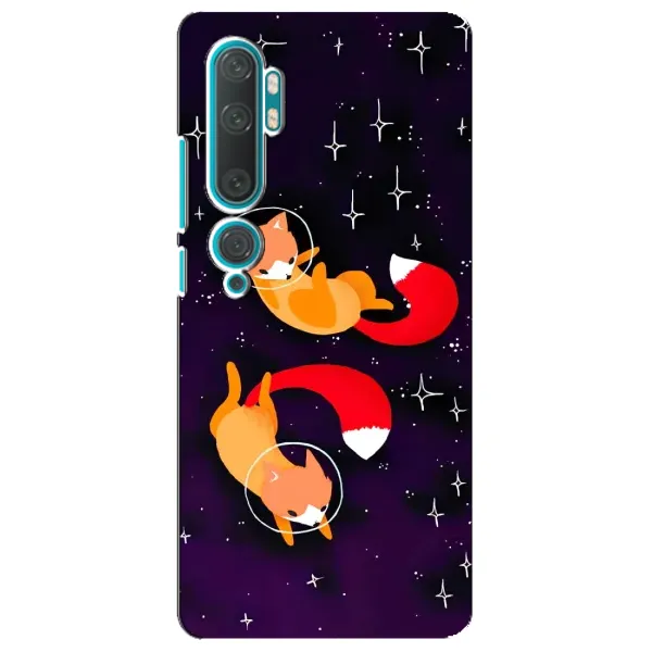 Чехол с рисунком «Лисы» для Xiaomi Mi Note 10 Чехол с рисунком «Лисы» для Xiaomi Mi Note 10